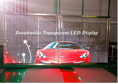 China Tela transparente da cortina do diodo emissor de luz da exposição de diodo emissor de luz do vidro de P10mm para a exposição fornecedor