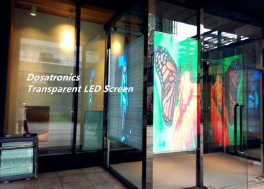 China Propaganda de vidro transparente a tela de exposição conduzida, P6mm conduzido vê completamente a tela fornecedor