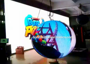 China Teto que pendura a tela conduzida esférica do concerto de SMD P4.8 uma alta resolução de 360 graus fornecedor